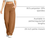 G4Free EverGoing Wide Leg Yoga Pants for Women Crossover Waist with Pockets - Image 2