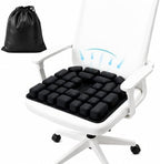Inflatable Seat Cushion for Long Flights, Airplane Seat Cushion with 30 Air Cells, Portable Travel Cushion for Car Office Wheelchair – Press-to-Inflate, Ergonomic Support, Supports 440 lbs by FKAIINComfortSolutions