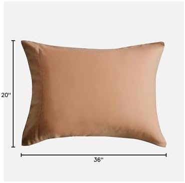 DOZ Pillowcase Set, 100% Viscose derived from Bamboo, Organically Grown, Buttery Soft, Silky, Breathable, Cooling, Oeko-TEX, High GSM, 2-Pack, Envelope Closure (King, Clay) - Image 4