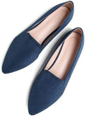 SAILING LU Women's Pointy Toe Ballets Flats PU Leather by SAILINGLUOfficial