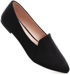 SAILING LU Women's Pointy Toe Ballets Flats PU Leather - Image 2