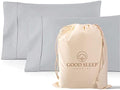 1000 TC Standard Pillowcases Set of 2 100% Egyptian Cotton Pillow Cases by GoodSleepBedding