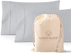 1000 TC Standard Pillowcases Set of 2 100% Egyptian Cotton Pillow Cases by GoodSleepBedding