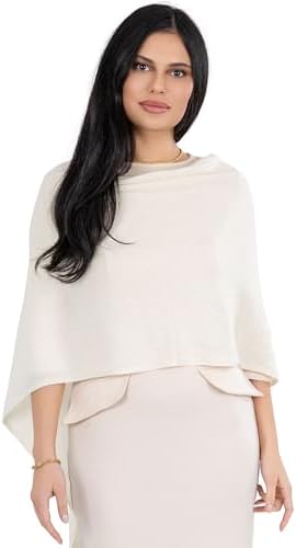Velanio Cashmere Poncho for Women - 100% Mongolian Wrap & Dress Topper by VelanioCashmere