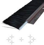 7-Pack Retsun Garage Door Brush Seal, 39.37" L x 2.5" W, Total 23 FT by HOME