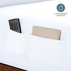 Bare Home Sheet Set Storage Pocket 1800 Ultra-Soft (Twin XL, White) - Image 4