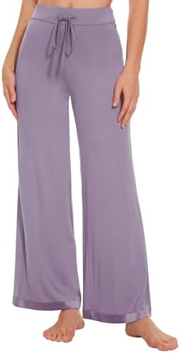 WiWi Bamboo Viscose Pajama Pants for Women Plus Size Cooling Bottoms S-4X by WiWi