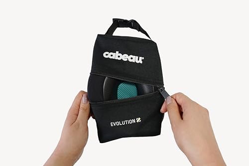 Cabeau Travel Pillow for Long Flights – Evolution X - Memory Foam Neck Support - Comfort On-The-Go for Airplane, Train, and Car (Amethyst) with Evolution X Travel Bag - Black - Image 3