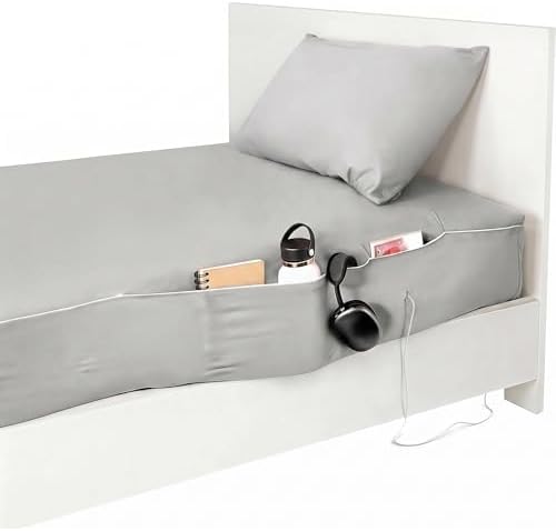 NEST and NOOKS Twin XL Cotton Fitted Sheet with Side Pockets + Pillowcase by NestandNooksBedding