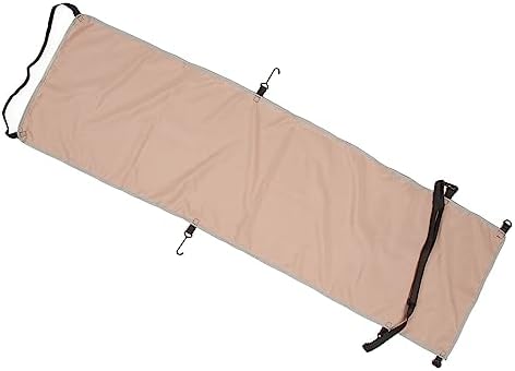 Airplane Footrest and Hammock Cover, Ergonomic Adjustable Foot Rest for Travel with Polyester Material Foldable 55.5 x 16.1 Inches (Khaki) - Image 2
