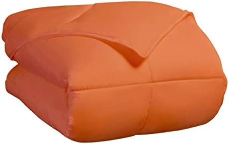 SUPERIOR All Season Down Alternative Comforter, Twin, Dusty Orange - Image 4