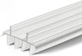 Pushglossy 1 Pcs Door Bottom Seal with Vinyl Fins Threshold Strip,White by Pushglossy