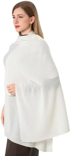 Cashmere Wrap Soft Knitted Scarf Stole for Women Airplane Travel Blanket Shawl 87x28 IN Extra Large Pashmina by Unknown