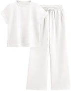 PRETTYGARDEN 2 Piece Sets For Women 2026 Summer Outfits Casual by PRETTYGARDEN