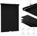 Temporary Blackout Shades, Cordless Roller Shades for Windows 21" 23" 25" 27" 29" 31" 33" 35" Pull Down Room Darkening Window Blinds for Living Room Bathroom, Suction Cups(29" W x 42" H) by Unknown