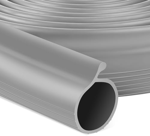 16.5FT Garage Door Bottom Seal Rubber 0.19" P Bulb Bottom Garage Weather Stripping for Single Channel, Flexible Weatherproof Replacement Strip Seal Fits 16.5FT Wide (16.5FT, Gray) by MYFAMIREA