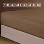 Elegant Comfort Luxurious Soft 1500 Thread Count Egyptian 6-Piece Premium Hotel Quality Wrinkle Resistant Coziest Bedding Set, Easy All Around Elastic Fitted Sheet, Deep Pocket, Cali King, Taupe - Image 6