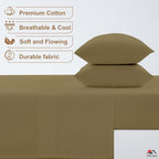 ARlinen 4 Piece RV Bunk Sheets 42 x 80, 10-Inch Deep Mattress, Taupe - Image 2
