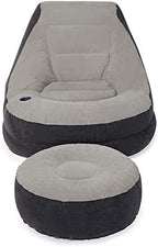 Intex Inflatable Ultra Lounge Chair With Cup Holder And Ottoman Set (4 Pack) - Image 6