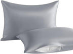 NTBAY Toddler Pillows with Pillowcases Set, 4 Piece 13 x 18, Silver Grey by NTBAY