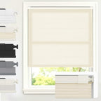 AOSKY No Drill Cordless Light Filtering Cellular Shade 36" W x 64" H Beige by AOSKY