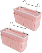 2pcs Bedside Storage Organizer with Pockets for Bunk Beds by POPETPOP