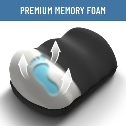 Everlasting Comfort Adjustable Cloud Foot Rest for Under Desk at Work with Pressure Point Nodes - Comfortable Memory Foam Office Foot Stool & Desk Pillow, Gaming & Home Accessories - Image 4