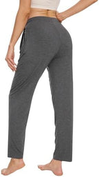WiWi Pajama Pants for Women Viscose from Bamboo Super Soft Wide Leg Cooling Sweatpants Drawstring Bottoms Sleep Pj Pant S-XXL - Image 2