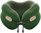 QUQUQ Travel Neck Pillow for Sleeping U-Shaped Pillow Can Be Stored As A Slow-Rebound Airplane Travel Comfortable(Green) by Unknown
