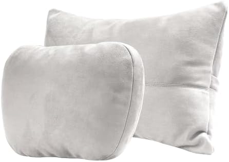 Kwak's Car Headrest Pillow & Lumbar Set, 2-Level Adjustable Neck Support by Kwaks