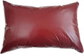 2pcs PU Waterproof Pillowcases with Zipper Pillow Protectors, Dust Proof, Grease Proof, Dog Proof, Extends Pillow Life, Utility Patent Pillow Covers, Beddings (Queen(20"*30"), Wine red) by BECKCOVER