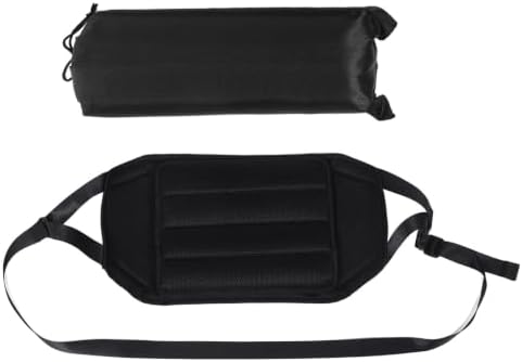 2 Sets Adjustable Wheelchair Footrest Hammock with Bag, Black by Luxshiny