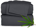 Pure Bamboo Queen Sheets, Genuine 100% Organic Viscose Derived from Bamboo Bed Sheet Set, Luxuriously Soft & Cooling, Double Stitching, 2 Year Quality Promise (Queen, Charcoal) by PureBamboo