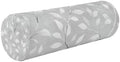 Grey Vine Leaves Neck Roll Pillow Bolster Round Health Memory Foam Long Cervical Cylinder Pillows with Removable Washable Cover for Body Bed Legs Back Yoga by QwThum