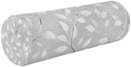 Grey Vine Leaves Neck Roll Pillow Bolster Round Health Memory Foam Long Cervical Cylinder Pillows with Removable Washable Cover for Body Bed Legs Back Yoga by QwThum
