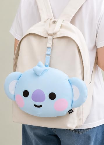 LINE FRIENDS Official BT21 Baby Tatton Reversible Neck Pillow - KOYA, 2-Side Travel Neck Pillow Cushion for Airplane, Road Trip Essentials, Kpop Merch, Gift for Girls and Kpop Fans, 1 Count - Image 4