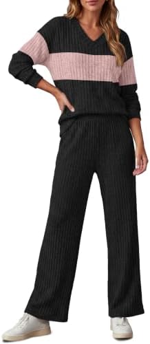 RUMIA Lounge Sets for Women Cozy Travel Matching Sweater Fall Outfits - Image 4