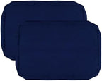 FLYMEI Patio Cushion Covers 28x13x4, Navy Blue, 2Packs by FLYMEI