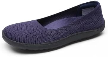 DREAM PAIRS Womens Ballet Wide Toe Arch Support Knit Flats - Image 4