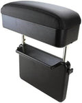 FEXON Car Armrest Storage Box, Adjustable Height Seat Gap Organizer, Black by FEXON