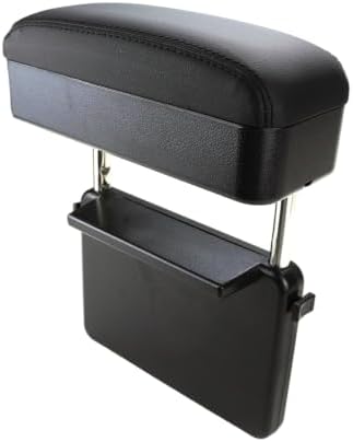 FEXON Car Armrest Storage Box, Adjustable Height Seat Gap Organizer, Black by FEXON