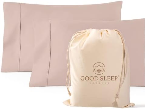 1000 TC Standard Pillowcases Set of 2 100% Egyptian Cotton Pillow Cases by GoodSleepBedding