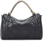 ELLE Women’s Quilted Chain Shoulder Bag, Black Pillow Purse, Small Handbag for Work, Party and Everyday Use - Image 6
