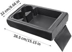 Car Armrest Organizer Multifunctional PU Leather Cup Holders - Image 2