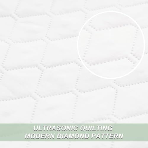 Exclusivo Mezcla Reversible California King Quilt Set, White - Image 4