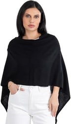 Velanio Cashmere Poncho for Women - 100% Mongolian Wrap & Dress Topper by VelanioCashmere