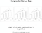 Multipurpose Manual Compression Bags for Travel & Home, PP Space Saver Organizers, 13.8 x 9.8 Inch No-Vacuum Storage Solution - Image 7