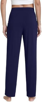 WiWi Pajama Pants for Women Viscose from Bamboo Super Soft Wide Leg Cooling Sweatpants Drawstring Bottoms Sleep Pj Pant S-XXL - Image 3