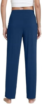 WiWi Pajama Pants for Women Viscose from Bamboo Super Soft Wide Leg Cooling Sweatpants Drawstring Bottoms Sleep Pj Pant S-XXL - Image 3