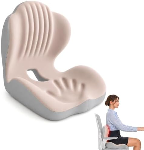 Ergonomic Seat Cushion with Lumbar Support, Memory Foam by Unknown